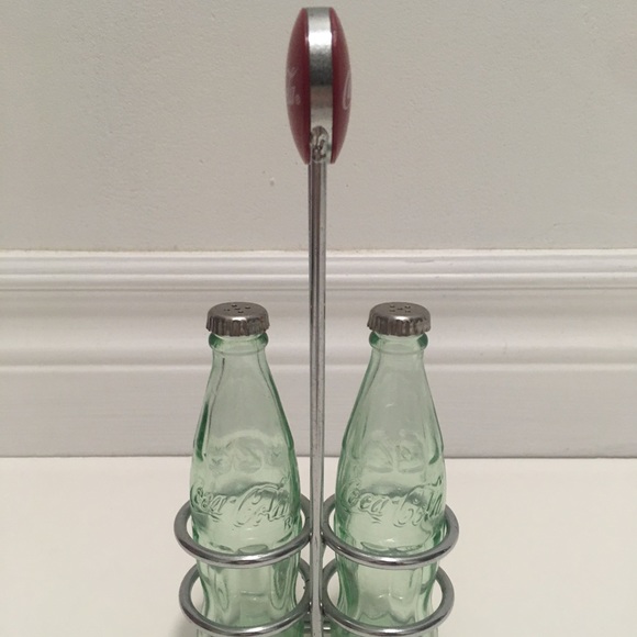 2 Mini Glass Coca-Cola Coke Classic Bottles Teal Empty Clear Vintage Rack - Picture 4 of 4